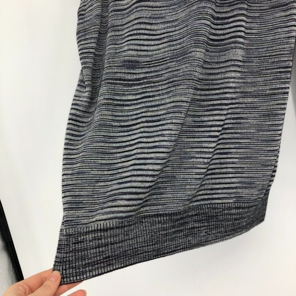 Armani Exchange grey purple space dye button  front rayon cardigan - Picture 7 of 13
